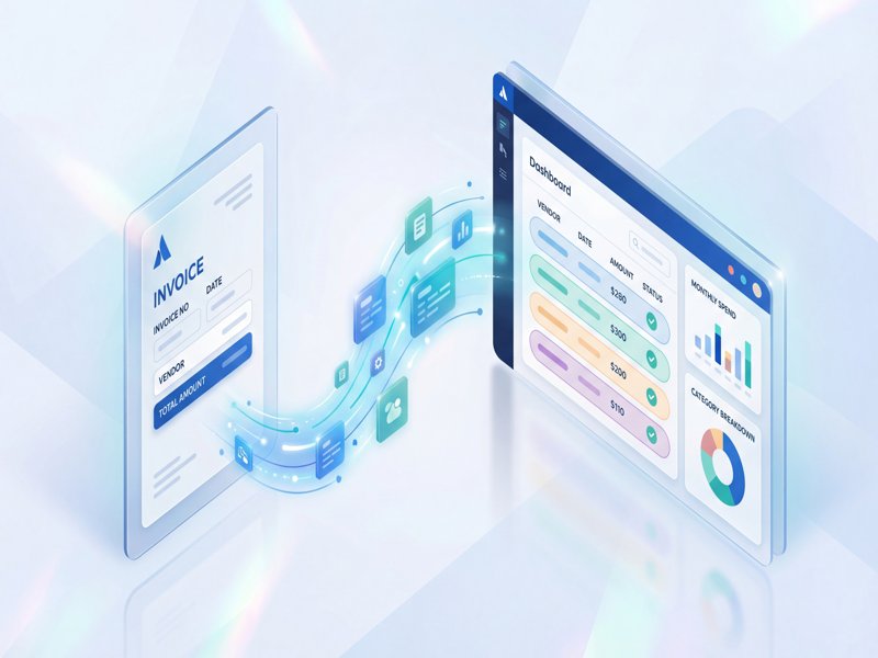 Invoice Extraction System Mockup